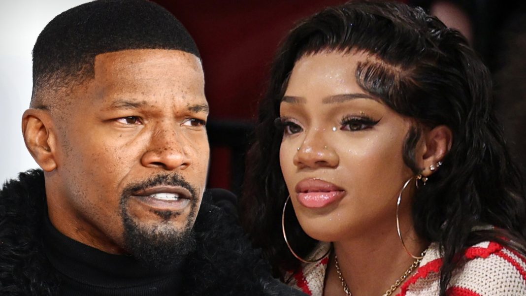 Jamie Foxx goes off on party guests after Glorilla was allegedly hit by something.