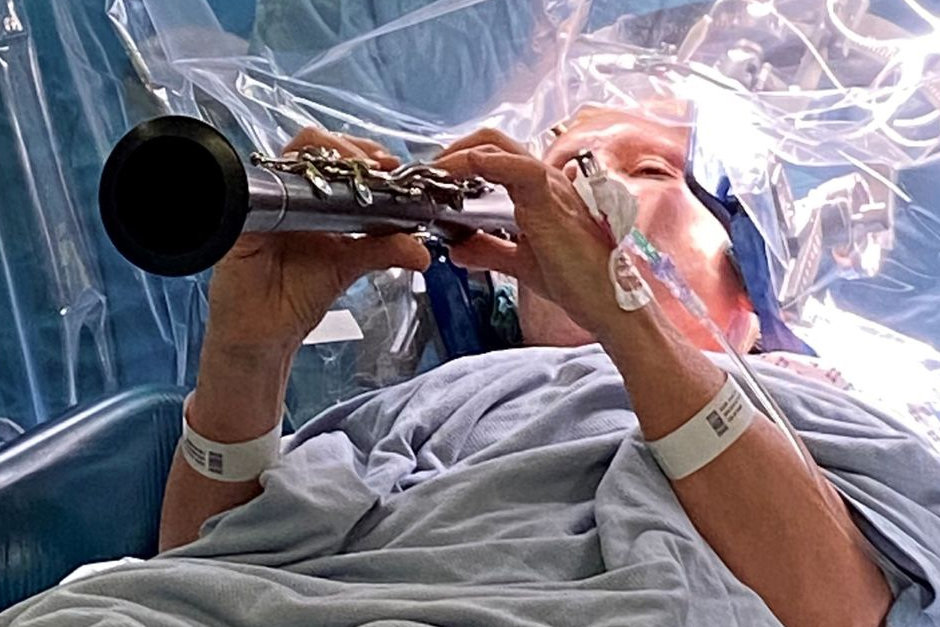Man with Parkinson’s Plays Clarinet During Deep Brain Stimulation