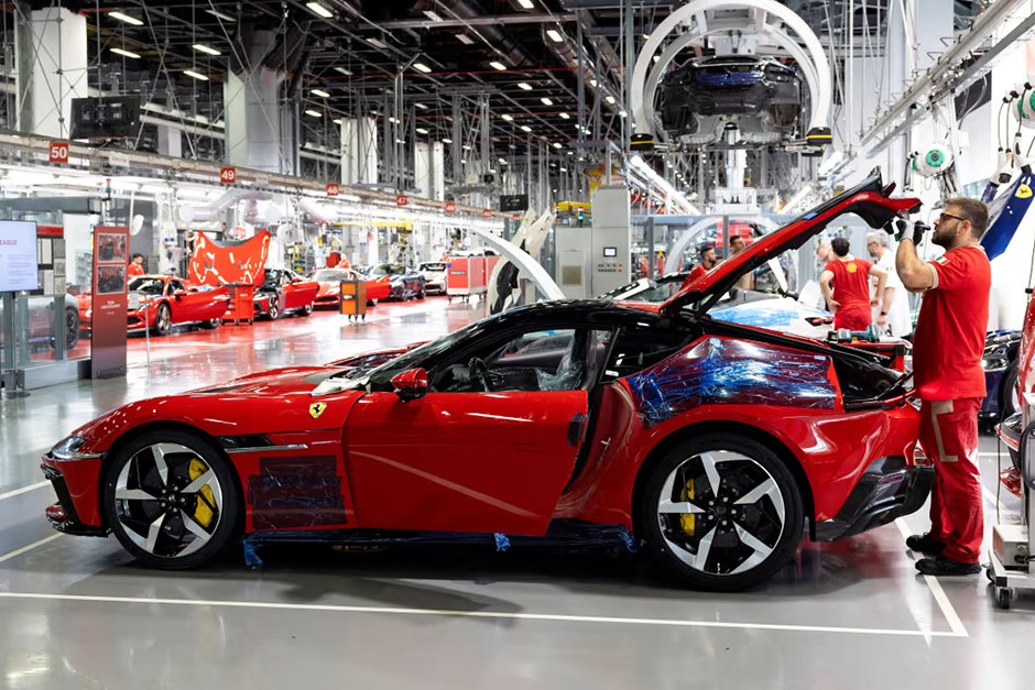 Ferrari shares plunge 13% after carmaker updates guidance, halves EV sales target