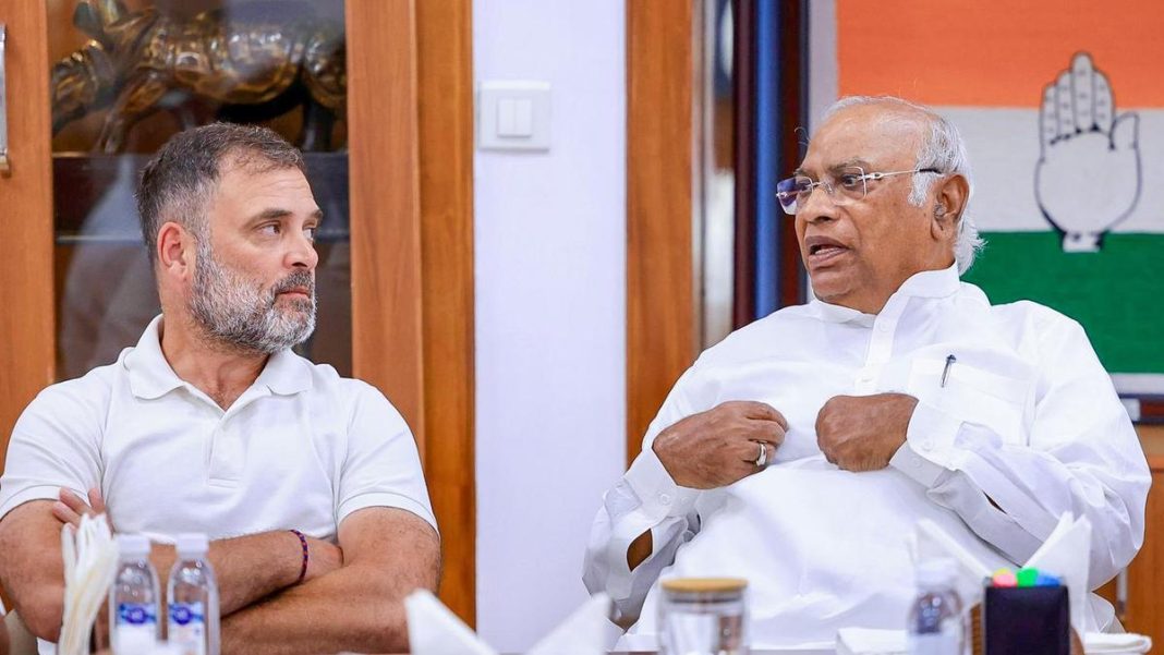 Rahul Gandhi meets Kharge to discuss Congress Bihar poll drubbing, party asserts ‘vote chori’ charge Rahul Gandhi meets Kharge to discuss Congress Bihar poll drubbing, party asserts ‘vote chori’ charge