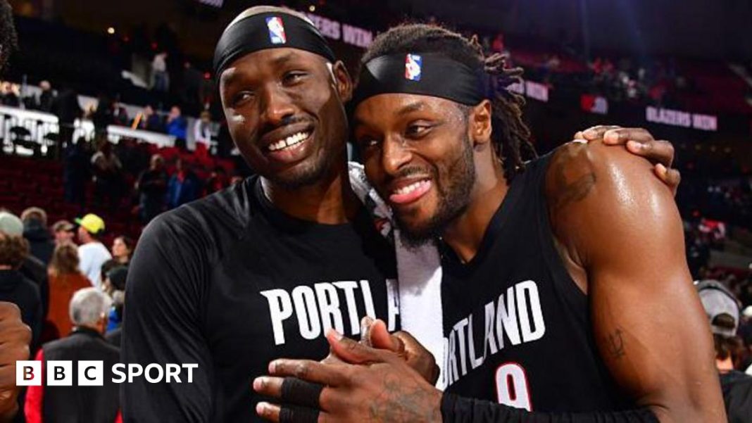 Oklahoma City Thunder's unbeaten streak ends with a loss to the Portland Trail Blazers. Oklahoma City Thunder's unbeaten streak ends with a loss to the Portland Trail Blazers.