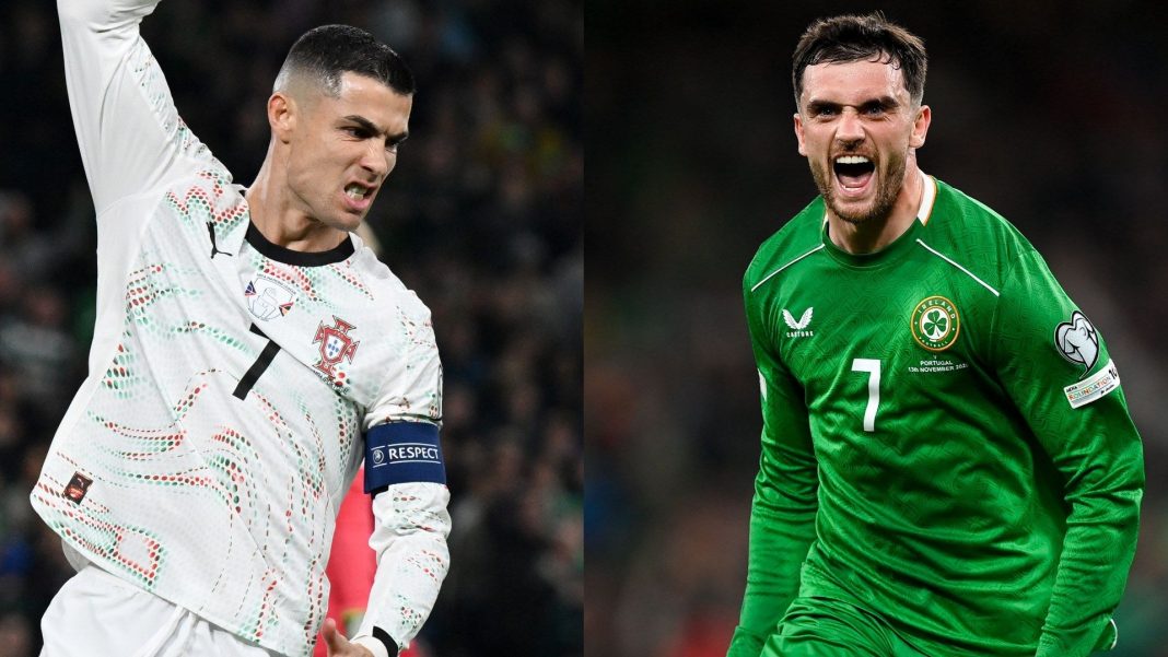 Portugal player ratings vs Ireland: Cristiano Ronaldo sees red! Seleccao skipper's crazy elbow completes disastrous defeat as World Cup qualification is delayed Portugal player ratings vs Ireland: Cristiano Ronaldo sees red! Seleccao skipper's crazy elbow completes disastrous defeat as World Cup qualification is delayed