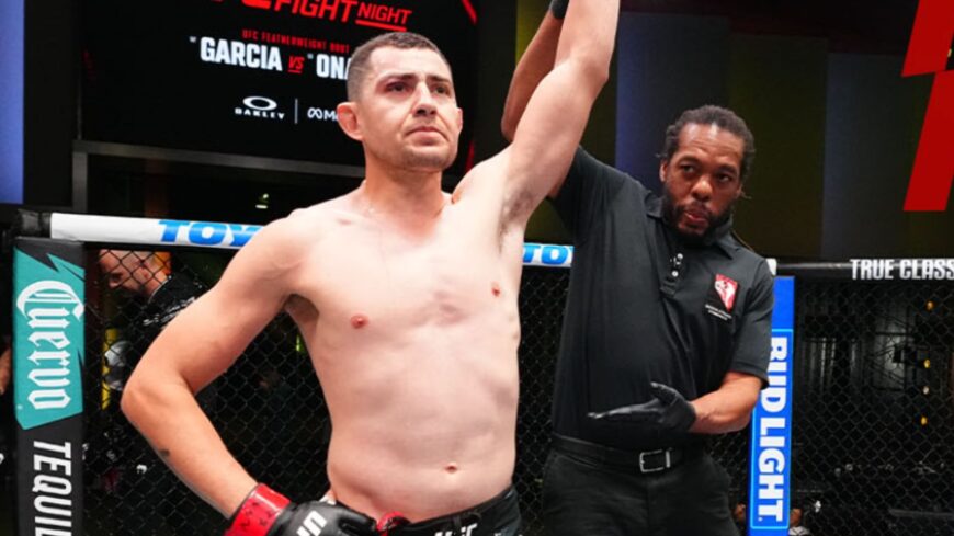 Steve Garcia extends his winning streak, crushing David Onama at UFC Vegas 110