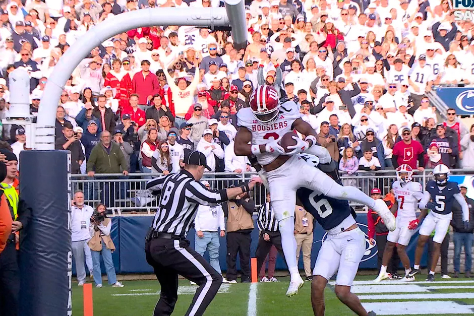 No. 2 Indiana squeaks past Penn State thanks to Omar Cooper Jr.’s game-saving catch