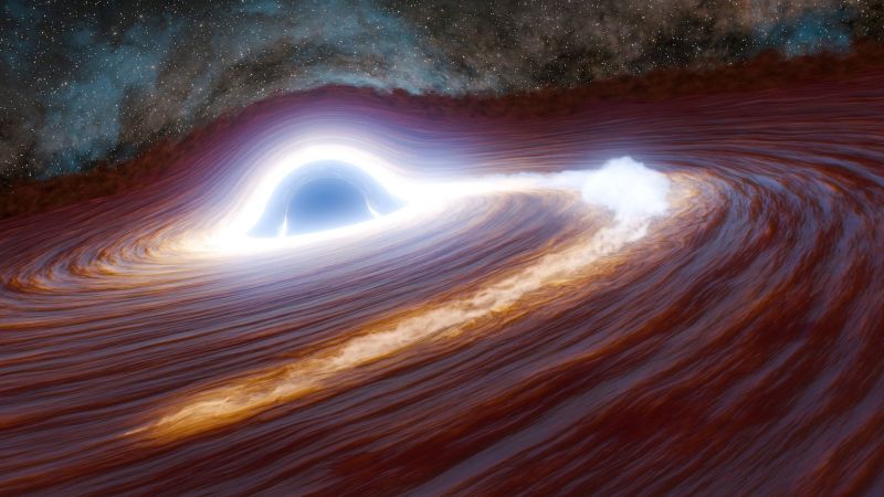 A black hole just erupted with its biggest flare ever, shining as bright as 10 trillion suns. A black hole just erupted with its biggest flare ever, shining as bright as 10 trillion suns.