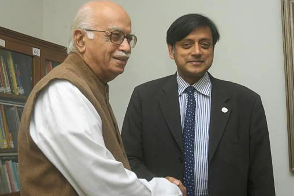 Shashi Tharoor’s LK Advani Post Gets A Congress Rebuttal