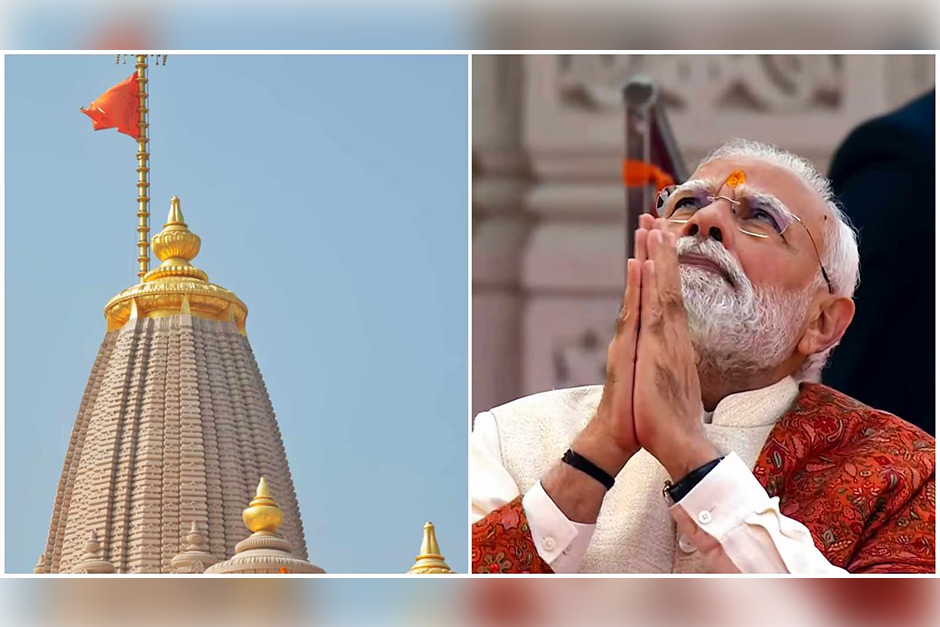 PM Modi to hoist Ram temple flag to mark its completion today
