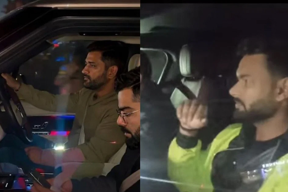 MS Dhoni drops Virat Kohli in personal car after reunion at his Ranchi residence with Rishabh Pant and Ruturaj Gaikwad