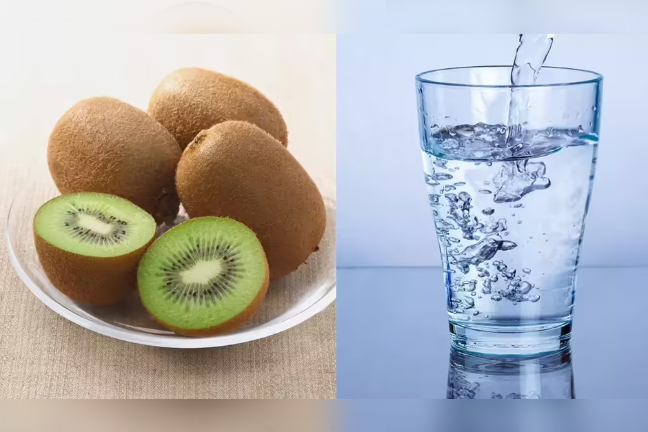 Eating two kiwis a day and drinking mineral water can relieve constipation and boost digestion Eating two kiwis a day and drinking mineral water can relieve constipation and boost digestion