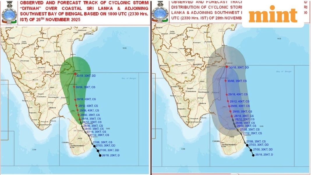 Cyclone Ditwah: Flights, trains cancelled as storm approaches Indian coasts; IMD issues red alert in these areas Cyclone Ditwah: Flights, trains cancelled as storm approaches Indian coasts; IMD issues red alert in these areas