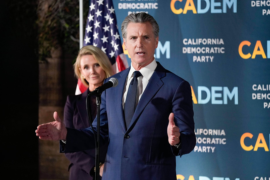 Newsom is rallying Democrats in Texas, fresh off their redistricting win.