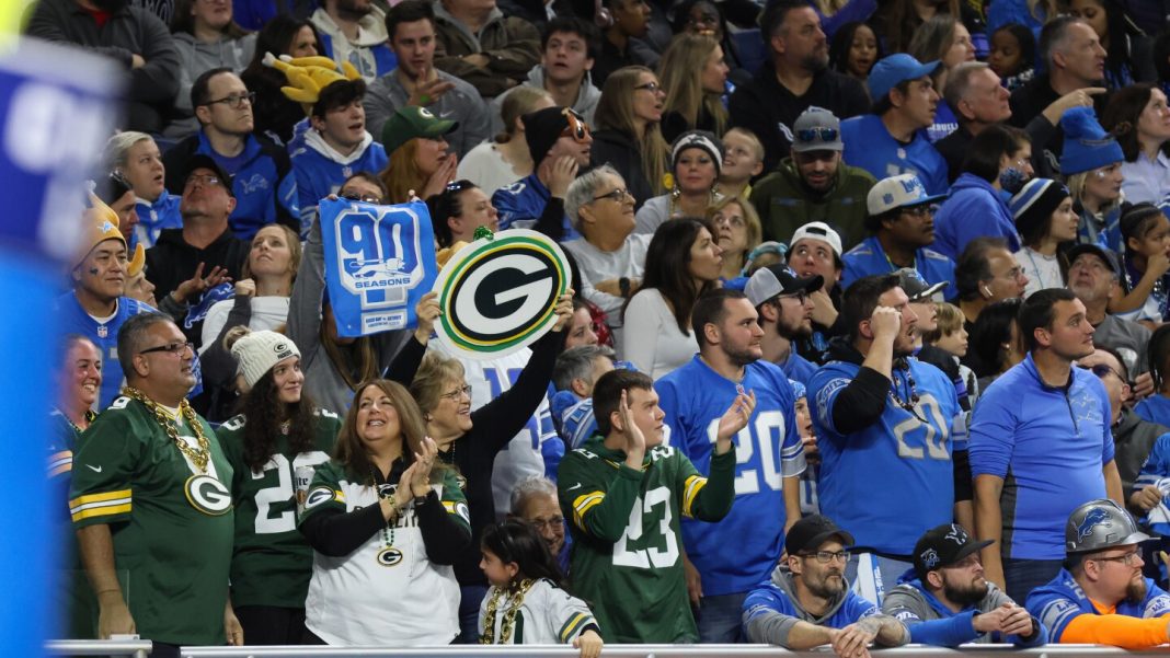 The Packers-Lions game might also pull in record viewers.