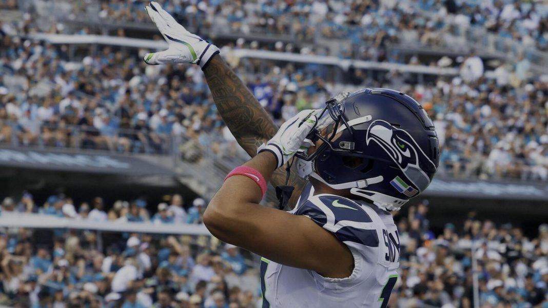 Jaxon Smith-Njiba gets a historic share of the Seahawks’ passing game.