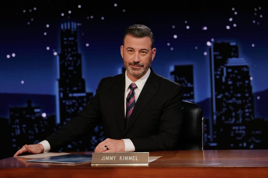 Jimmy Kimmel is staying with ABC for at least another year. Jimmy Kimmel is staying with ABC for at least another year.