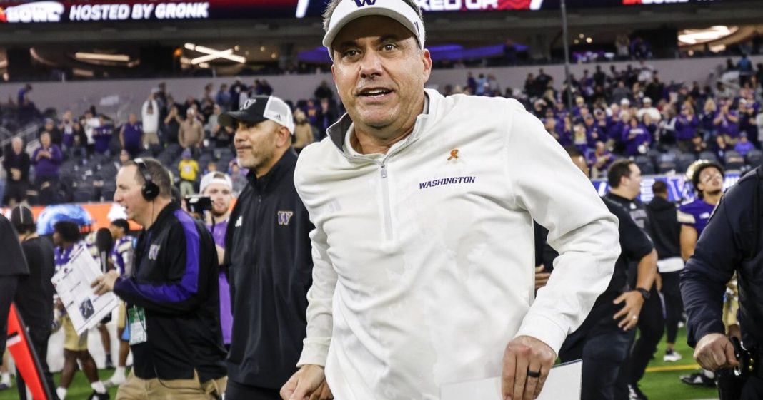 Jedd Fisch's UW future is still up in the air, even after the Huskies' bowl win. Jedd Fisch's UW future is still up in the air, even after the Huskies' bowl win.