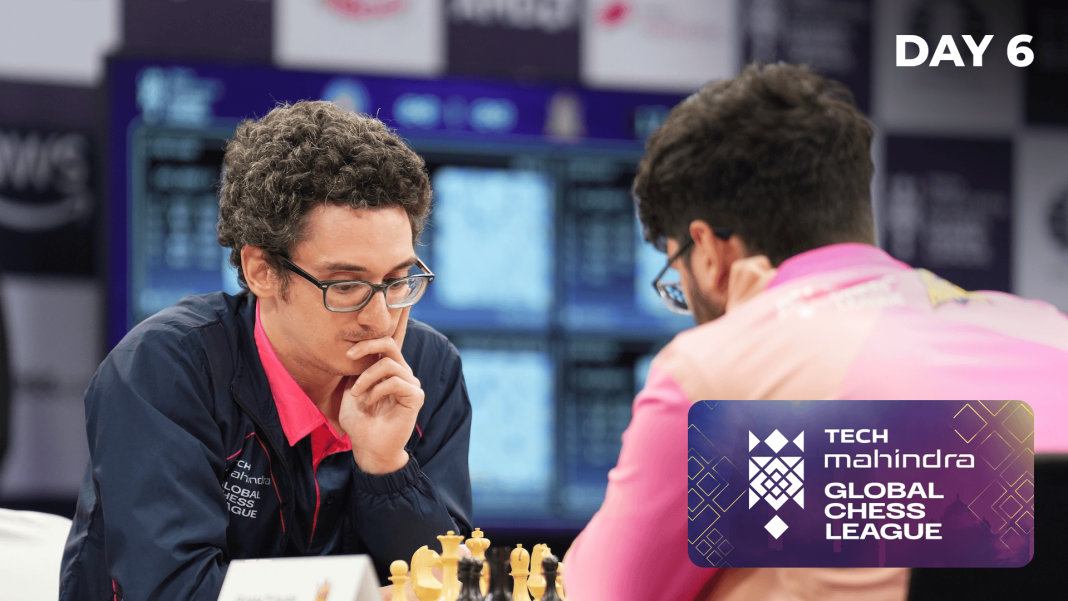 Global Chess League 2025, Day 6: Caruana, Gukesh Stop Firouzja
