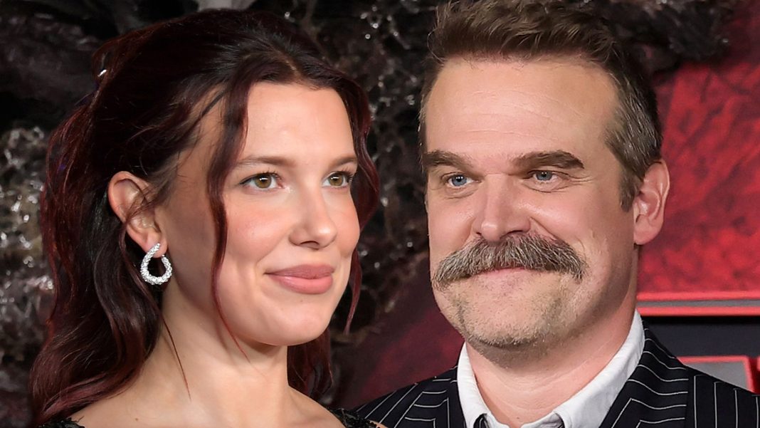 Millie Bobby Brown talks about always feeling safe on set with David Harbour.