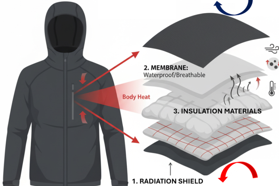 How Winter Jackets Blend Old Physics with New Tech to Keep You Warm