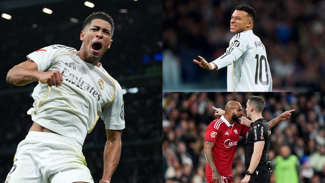 Real Madrid player ratings vs Sevilla: That's what Jude Bellingham does! England star scores and Kylian Mbappe nets penalty in ill-tempered clash as Xabi Alonso's side overcome 10 men to cut gap to La