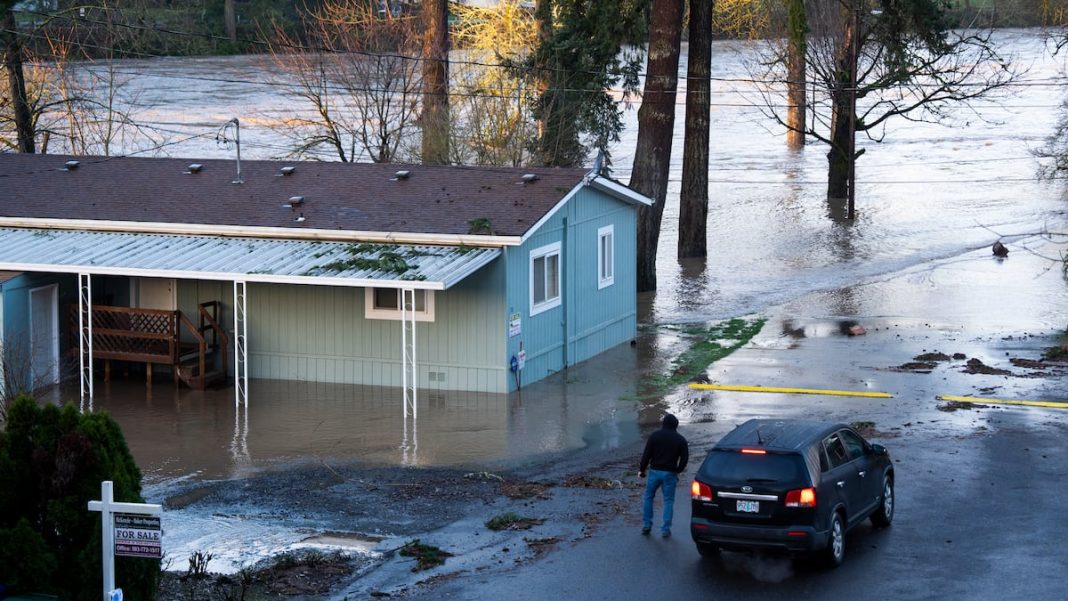 Heavy rain is pounding Oregon and SW Washington, keeping flood watches active and forcing road closures.