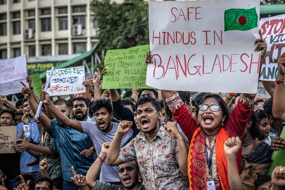 Hindu group protests in Dhaka; demand action over minority lynchings in Bangladesh