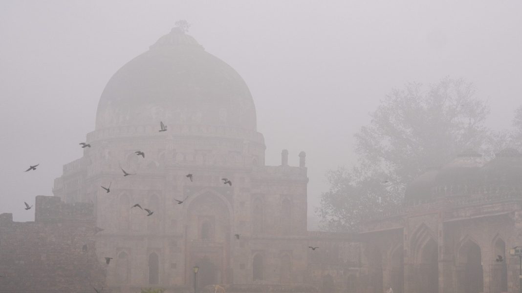 Grey skies, bitter cold as Delhi's air quality hovers near severe