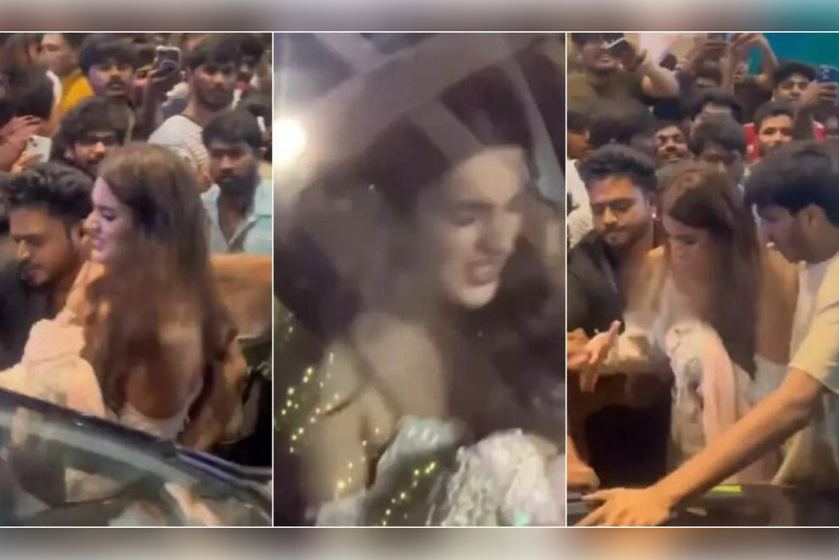Nidhhi Agerwal gets mobbed and manhandled by fans at ‘The Raja Saab’ song launch event Nidhhi Agerwal gets mobbed and manhandled by fans at ‘The Raja Saab’ song launch event