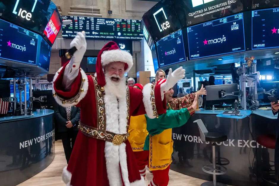 The Dow and S&P 500 just hit record highs as we head into Christmas.