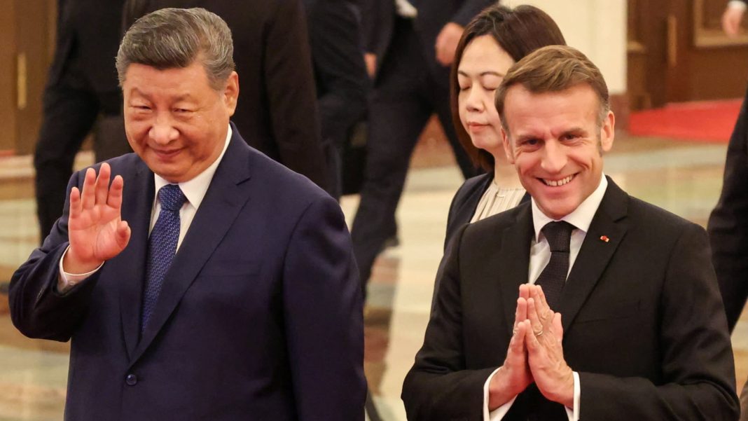 Macron tells Xi Jinping the world order could 'disintegrate'. Macron tells Xi Jinping the world order could 'disintegrate'.