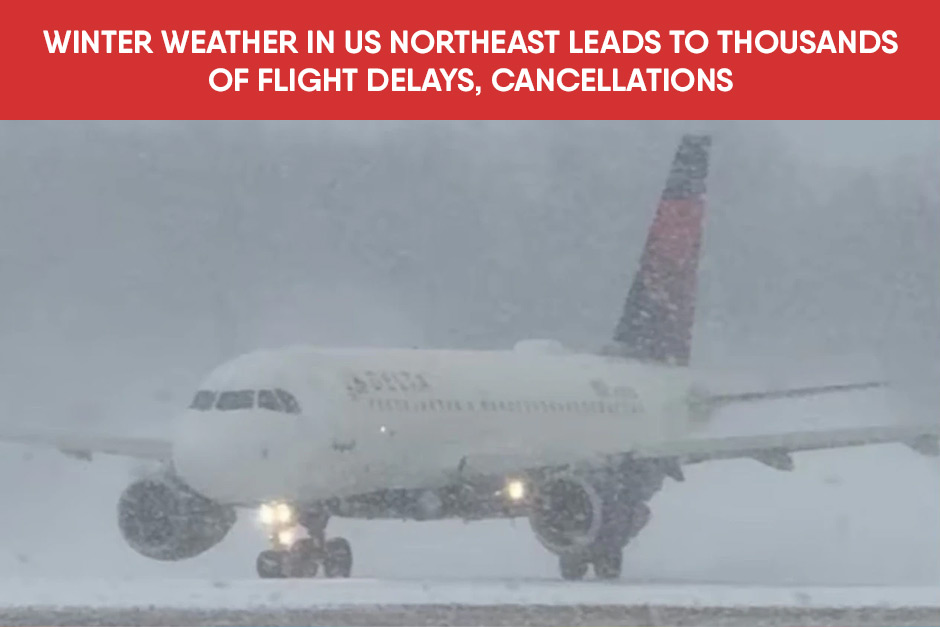 Winter Storm Warning: Thousands of US Flights Get Canceled, Delayed