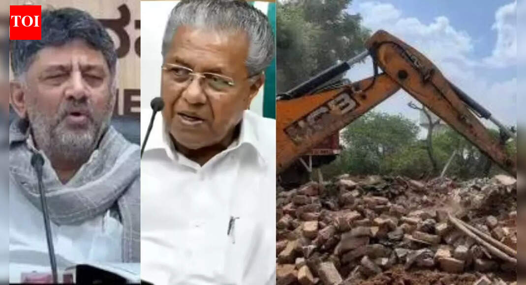 'We are not into bulldozers': DK Shivakumar hits back at Kerala CM over Bengaluru demolition drive 'We are not into bulldozers': DK Shivakumar hits back at Kerala CM over Bengaluru demolition drive