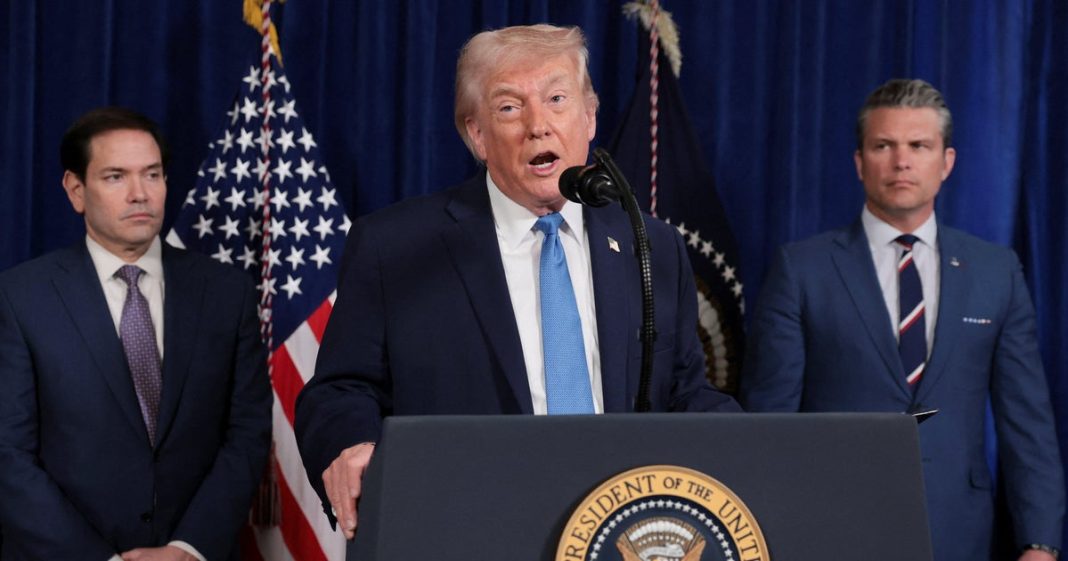 Trump is speaking live right now, after the U.S. conducted strikes in Venezuela and that whole Maduro capture incident.