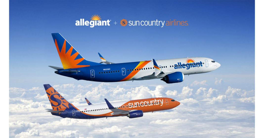 Allegiant and Sun Country merge, forming a new leader in U.S. leisure travel.