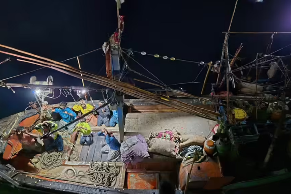 ‘Attempted to flee’: Coast guard intercepts Pakistani fishing vessel in Arabian Sea