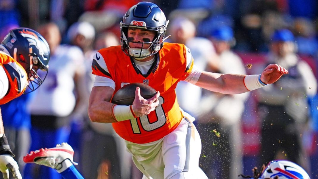 Broncos QB Bo Nix broke his ankle and is out for the rest of the playoffs.