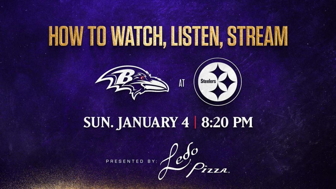 Here's How to Watch, Listen, or Stream Ravens vs. Steelers 'Sunday Night Football' Here's How to Watch, Listen, or Stream Ravens vs. Steelers 'Sunday Night Football'