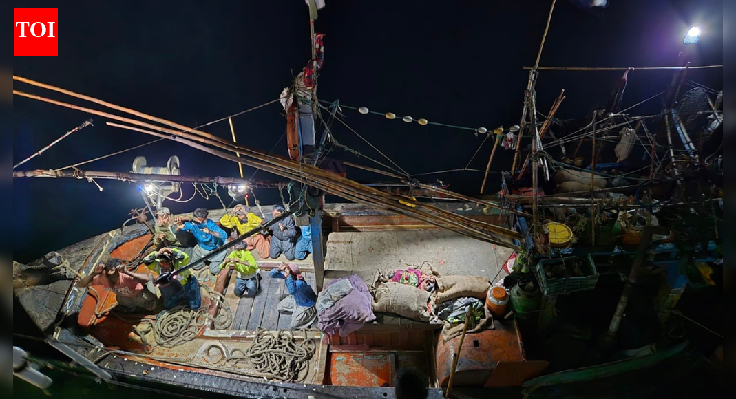 'Attempted to flee': Coast guard intercepts Pakistani fishing vessel in Arabian Sea - Watch