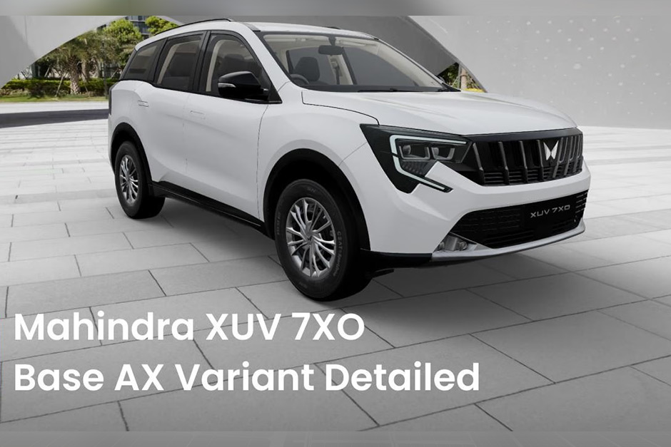 Mahindra XUV 7XO’s Base-spec AX Variant Design, Interior, Features, Safety And Powertrain Options Explained In 10 Images