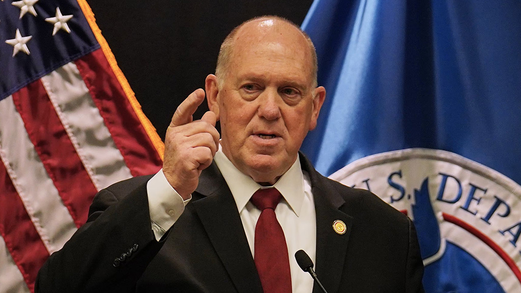 Tom Homan says 700 border officers are leaving Minneapolis.