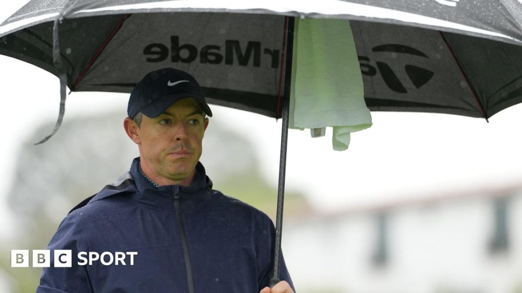McIlroy Battles Elements, Leads Early at Stormy Genesis Invitational McIlroy Battles Elements, Leads Early at Stormy Genesis Invitational
