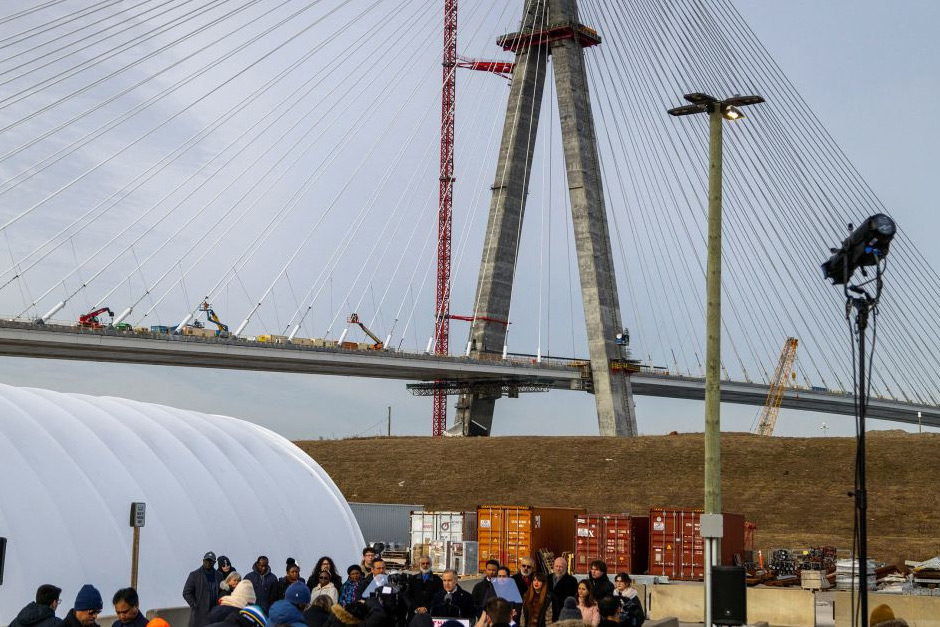 Michigan GOP leaders stand by Trump’s Gordie Howe Bridge threats.