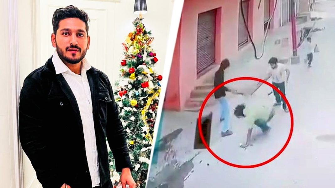 Murder in Greater Noida alley, gunmen open fire on man as woman, children scream Murder in Greater Noida alley, gunmen open fire on man as woman, children scream