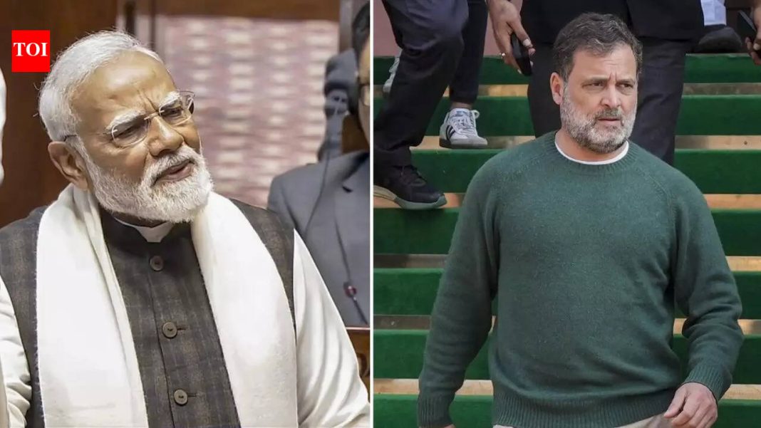 'They stole surname of Mahatma Gandhi': PM Modi mocks Gandhis, takes failed 'start-up' jab at Rahul