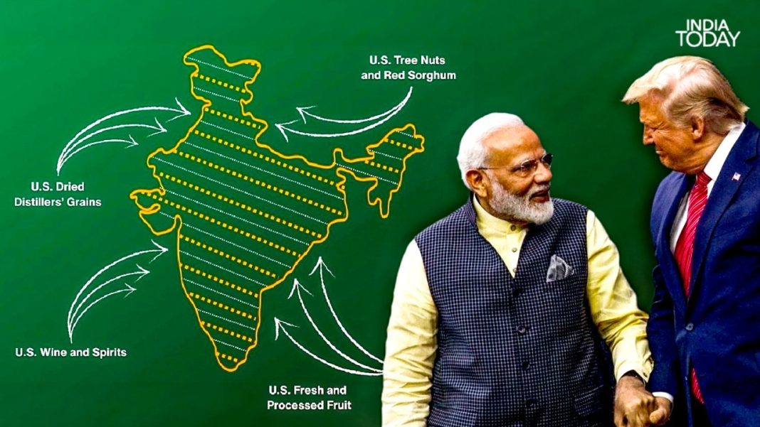 India US trade deal: US shares India map with POK Aksai Chin