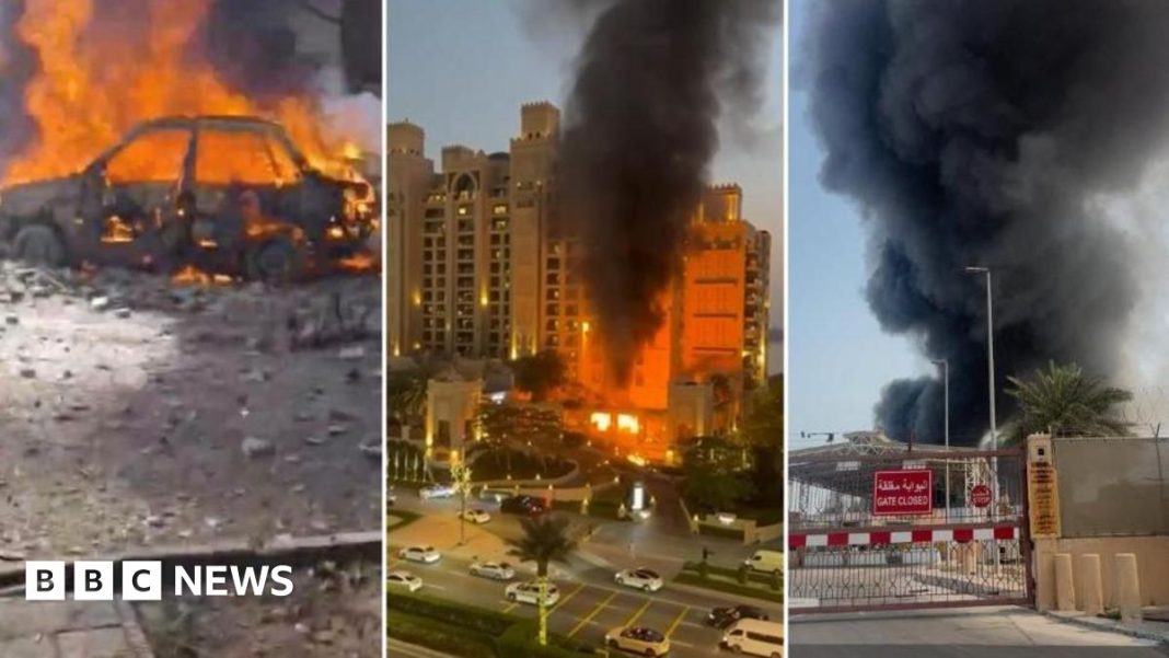 More unrest in Iran as Tehran hits back at US bases and allies across the Middle East.