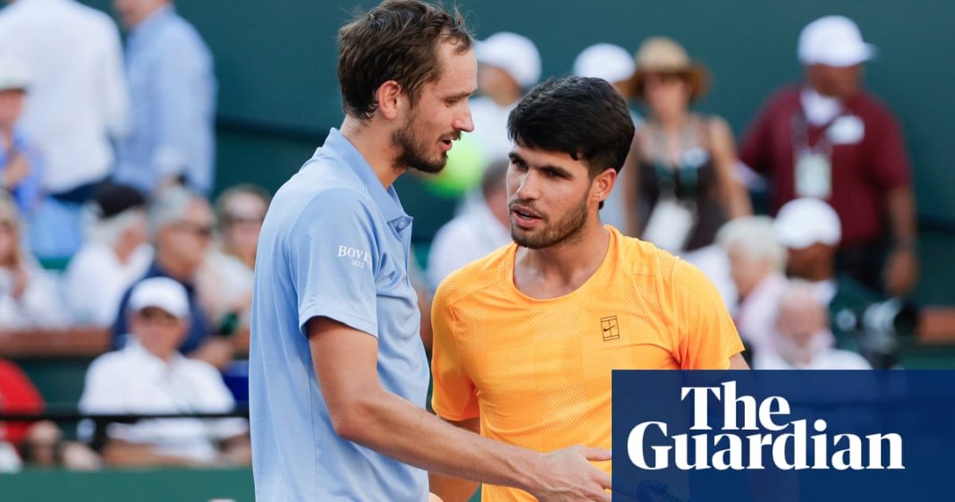 Carlos Alcaraz stays positive after winning streak ended by Daniil Medvedev at Indian Wells Carlos Alcaraz stays positive after winning streak ended by Daniil Medvedev at Indian Wells