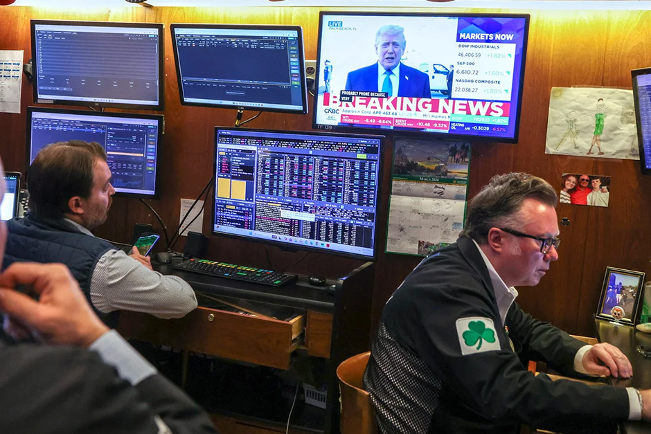 Dow plunges 500 points into a correction, as Trump’s Iran move fails to settle market nerves.