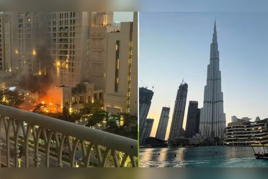 Dubai news live updates: UAE urges citizens to remain indoors after 4 injured; Burj Khalifa lights up on schedule