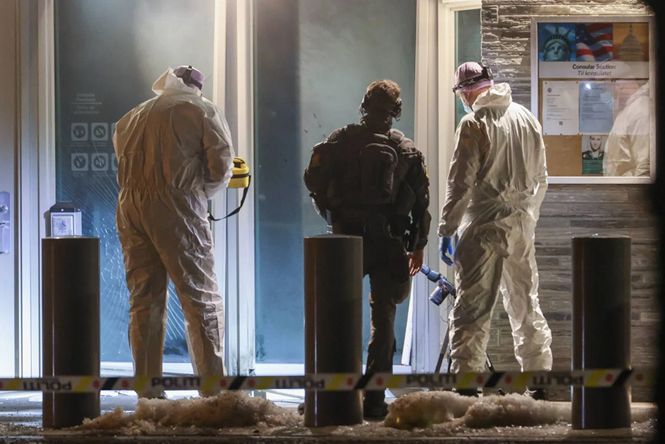 An explosion happened outside the US Embassy in Oslo, and Norwegian police are investigating.