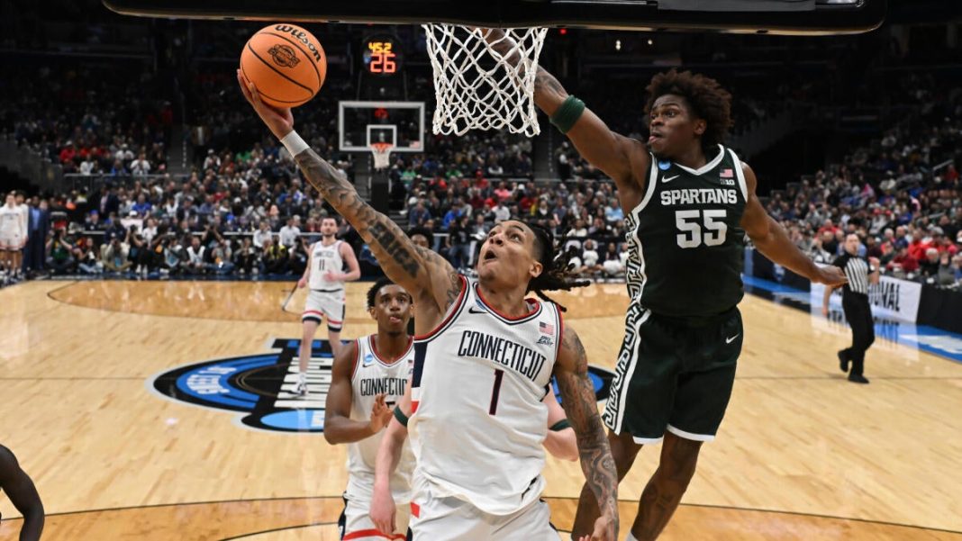 UConn barely held off Michigan State's comeback, and Tennessee beat Iowa State to make the Elite Eight. UConn barely held off Michigan State's comeback, and Tennessee beat Iowa State to make the Elite Eight.